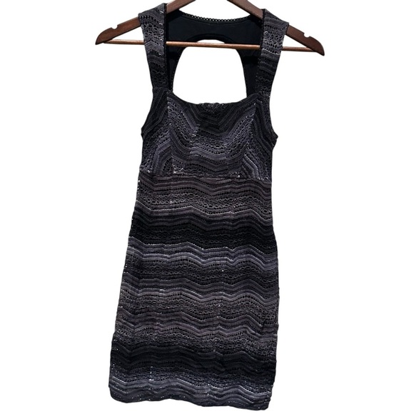 Free People Gray Ombré All You Ever Wanted Bodycon Mini Dress Size 0 - Picture 2 of 9